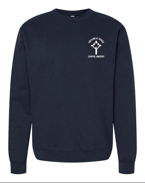 Custom Apparel - Screen Printing - St. Patrick Campus Ministry - Unisex Adult Crewneck Sweatshirt - St. Patrick Campus Ministry - 15032