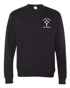 Custom Apparel - Screen Printing - St. Patrick Campus Ministry - Unisex Adult Crewneck Sweatshirt - St. Patrick Campus Ministry - 15032