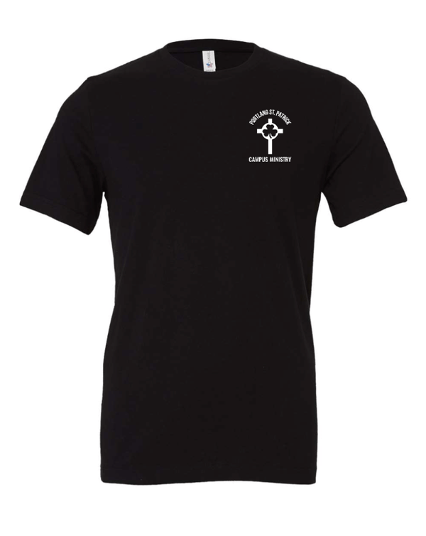 Custom Apparel - Screen Printing - St. Patrick Campus Ministry - Unisex Adult T-Shirt - St. Patrick Campus Ministry - 15032