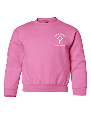 Custom Apparel - Screen Printing - St. Patrick Campus Ministry - Youth Crewneck Sweatshirt - St. Patrick Campus Ministry - 15032