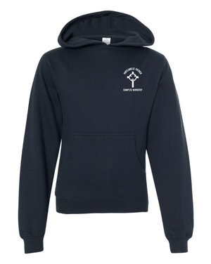 Custom Apparel - Screen Printing - St. Patrick Campus Ministry - Youth Midweight Hoodie - St. Patrick Campus Ministry - 15032