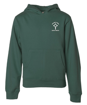 Custom Apparel - Screen Printing - St. Patrick Campus Ministry - Youth Midweight Hoodie (Multiple Color Options Available) - St. Patrick Campus Ministry - 16713