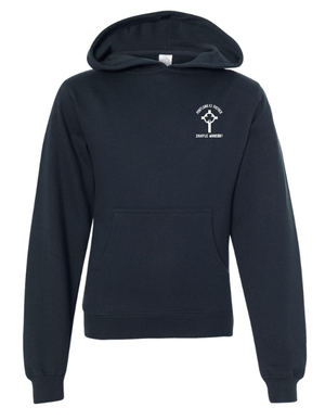 Custom Apparel - Screen Printing - St. Patrick Campus Ministry - Youth Midweight Hoodie (Multiple Color Options Available) - St. Patrick Campus Ministry - 16713