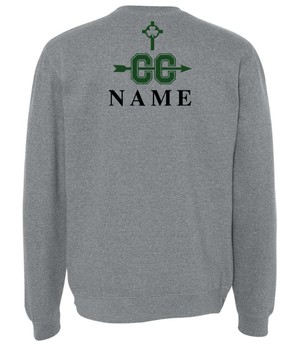 Custom Apparel - Screen Printing - St. Patrick Cross Country 2023 - Crewneck Sweatshirt - Crew Neck Sweatshirt - St. Patrick Cross Country 2023