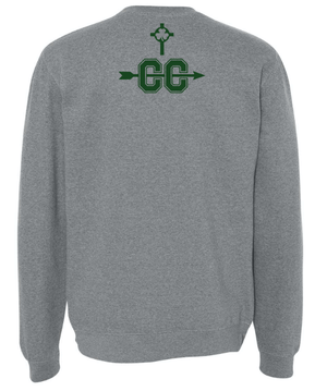Custom Apparel - Screen Printing - St. Patrick Cross Country 2023 - Crewneck Sweatshirt - Crew Neck Sweatshirt - St. Patrick Cross Country 2023