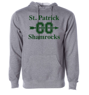 Custom Apparel - Screen Printing - St. Patrick Cross Country 2023 - Hooded Sweatshirt *customization available - Hooded Sweatshirt - St. Patrick Cross Country 2023