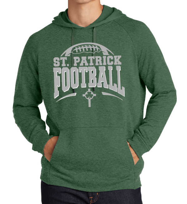 Custom Printed Apparel | St. Patrick Football - Adult French Terry Pullover Hoodie - St Patrick Football 25/26 - 18178