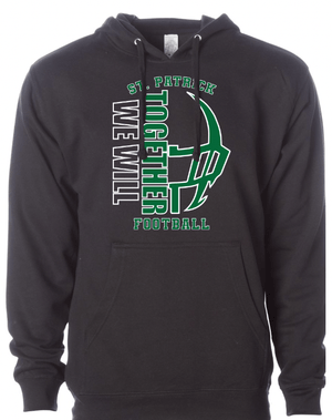 Custom Apparel - Screen Printing - St. Patrick Football Fall 2023 - Hooded Sweatshirt - Hooded Sweatshirt - St. Patrick Football Fall 2023 - 14495