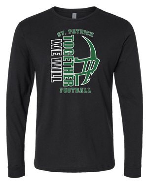 Custom Apparel - Screen Printing - St. Patrick Football Fall 2023 - Unisex Long Sleeve - Long Sleeve T-Shirt - St. Patrick Football Fall 2023 - 14495