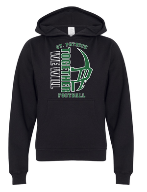 Custom Apparel - Screen Printing - St. Patrick Football Fall 2023 - Youth Hoodie - Youth Hoodie - St. Patrick Football Fall 2023 - 14495