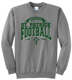 Custom Printed Apparel | St. Patrick Football - Fleece Crewneck Sweatshirt - St Patrick Football 25/26 - 18178