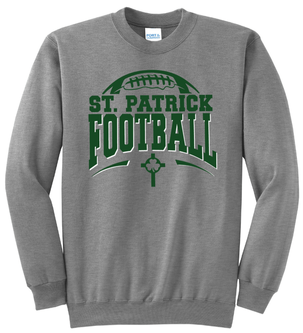 Custom Printed Apparel | St. Patrick Football - Fleece Crewneck Sweatshirt - St Patrick Football 25/26 - 18178