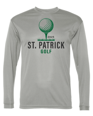 Custom Apparel - Screen Printing - St. Patrick Golf - Performance Long Sleeve T-Shirt - St. Patrick Golf - 17389
