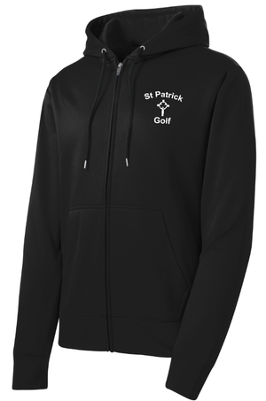 Custom Apparel - Screen Printing - St. Patrick Golf - Sport Wick Fleece Full Zip Hoodie - St. Patrick Golf - 17389