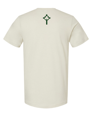 Custom Apparel - Screen Printing - St. Patrick Golf - Unisex T-Shirt (Grey / Oatmeal) - St. Patrick Golf - 17389