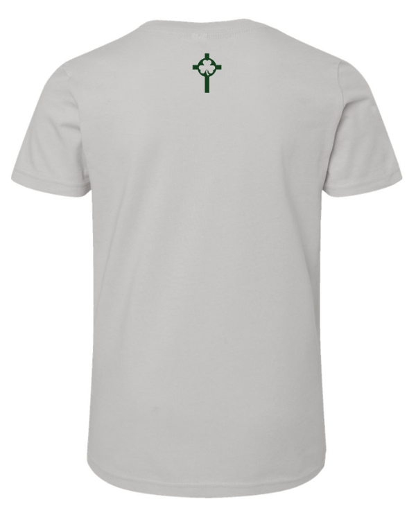 Custom Apparel - Screen Printing - St Patrick High School Football Apparel - Youth T-Shirt Silver - St Patrick Football - 16266