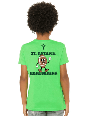 Custom Apparel - Screen Printing - St. Patrick Homecoming - Youth T-Shirt (Neon Green) - St. Patrick Homecoming - 16616