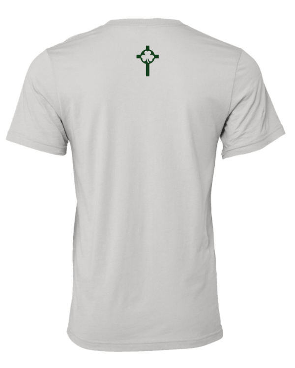 Custom Apparel - Screen Printing - St Patrick HS Football - Adult Unisex Jersey Tee Grey - St Patrick Football - 16266