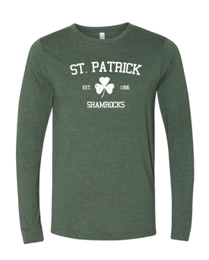 Custom Apparel - Screen Printing - St. Patrick Schools - Adult Unisex Long Sleeve T-Shirt - St. Patrick Schools - 14838