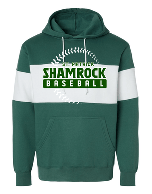Custom Apparel - Screen Printing - St. Patrick Softball & Baseball - Classic Fleece Colorblock Hoodie - St. Patrick Softball & Baseball - 17469