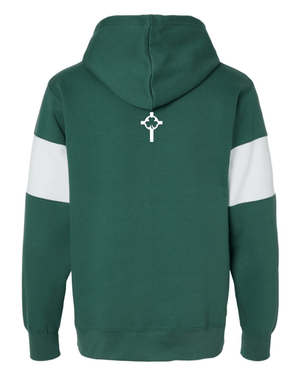 Custom Apparel - Screen Printing - St. Patrick Softball & Baseball - Classic Fleece Colorblock Hoodie - St. Patrick Softball & Baseball - 17469