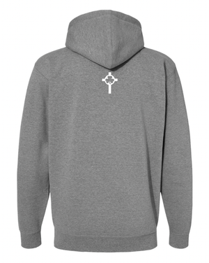 Custom Apparel - Screen Printing - St. Patrick Softball & Baseball - Heavyweight Full Zip Hoodie (Gunmetal / Grey) - St. Patrick Softball & Baseball - 17469