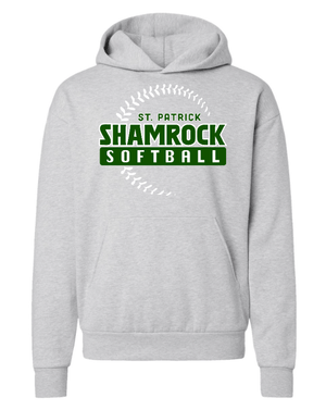 Custom Apparel - Screen Printing - St. Patrick Softball & Baseball - Hooded Sweatshirt **Customization Optional** - St. Patrick Softball & Baseball - 17469