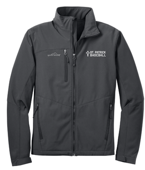 Custom Apparel - Screen Printing - St. Patrick Softball & Baseball - Men's Eddie Bauer Soft Shell Jacket - St. Patrick Softball & Baseball - 17469
