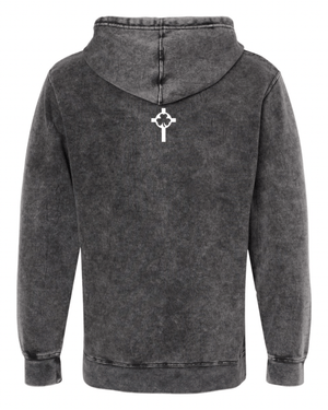 Custom Apparel - Screen Printing - St. Patrick Softball & Baseball - Midweight Mineral Wash Hoodie - St. Patrick Softball & Baseball - 17469