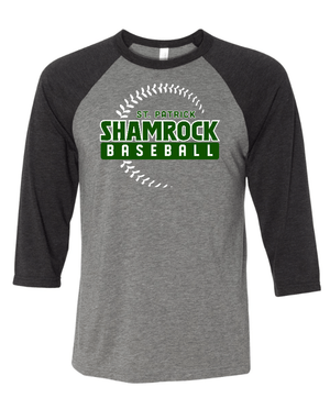 Custom Apparel - Screen Printing - St. Patrick Softball & Baseball - Three Quarter Sleeve Tee - St. Patrick Softball & Baseball - 17469