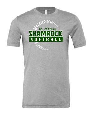 Custom Apparel - Screen Printing - St. Patrick Softball & Baseball - Unisex Cotton T-Shirt - St. Patrick Softball & Baseball - 17469
