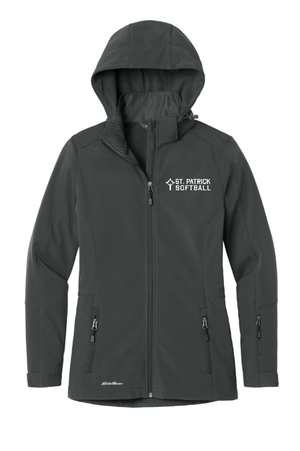 Custom Apparel - Screen Printing - St. Patrick Softball & Baseball - Women's Eddie Bauer Soft Shell Parka - St. Patrick Softball & Baseball - 17469