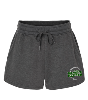 Custom Apparel - Screen Printing - St. Patrick Softball & Baseball - Women's Lightweight Wave Wash Fleece Shorts - St. Patrick Softball & Baseball - 17469