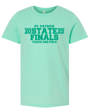 Custom Apparel - Screen Printing - St. Patrick State Finals 2025 - Youth Cotton T-Shirt (Mint / Lavender) - T-Shirt - St. Patrick State Finals 2025 - 17696