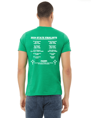Custom Apparel - Screen Printing - St. Patrick State Finals - Adult Unisex Green Short Sleeve T-Shirt - T-Shirt - St. Patrick State Finals - 15914