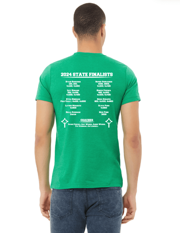 Custom Apparel - Screen Printing - St. Patrick State Finals - Adult Unisex Green Short Sleeve T-Shirt - T-Shirt - St. Patrick State Finals - 15914