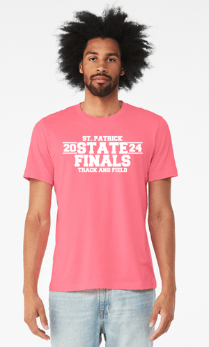 Custom Apparel - Screen Printing - St. Patrick State Finals - Adult Unisex Pink Short Sleeve T-Shirt - T-Shirt - St. Patrick State Finals - 15914