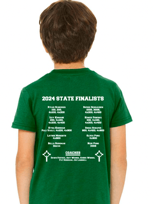 Custom Apparel - Screen Printing - St. Patrick State Finals - Youth Green Short Sleeve T-Shirt - St. Patrick State Finals - 15914