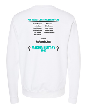 Custom Apparel - Screen Printing - St. Patrick T&F Runner - up Crew Neck Sweatshirt - St. Patrick Track & Field - 14308