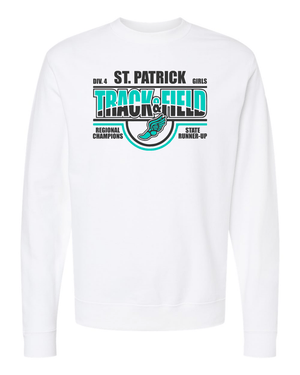 Custom Apparel - Screen Printing - St. Patrick T&F Runner - up Crew Neck Sweatshirt - St. Patrick Track & Field - 14308