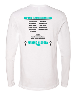 Custom Apparel - Screen Printing - St. Patrick T&F Runner - Up LS T-shirt - Long Sleeve T-Shirt - St. Patrick Track & Field - 14308