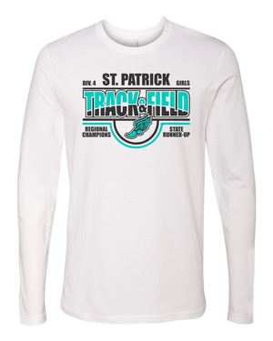 Custom Apparel - Screen Printing - St. Patrick T&F Runner - Up LS T-shirt - Long Sleeve T-Shirt - St. Patrick Track & Field - 14308