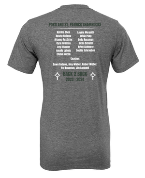 Custom Apparel - Screen Printing - St. Patrick T&F State Runner - Up 2024 - Grey Adult Unisex T-Shirt - St. Patrick T&F State Runner - Up 2024 - 16015