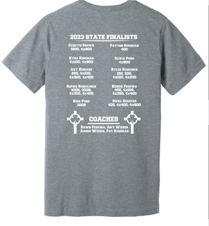 Custom Apparel - Screen Printing - St. Patrick Track & Field Finalist - Athletic Grey T-shirt - St. Patrick Track & Field - 14185