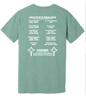 Custom Apparel - Screen Printing - St. Patrick Track & Field Finalist - Prism Dusty Blue T-shirt - St. Patrick Track & Field - 14185