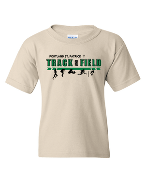Custom Apparel - Screen Printing - St. Patrick Track & Field - Youth Heavy Cotton T-Shirt - St. Patrick Track & Field - 17323