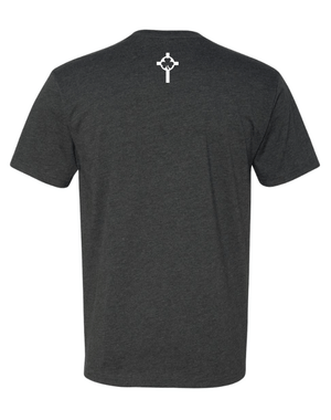 Custom Apparel - Screen Printing - St. Patrick Volleyball - Adult Unisex T-Shirt (Forest Green/ Charcoal) - St Patrick Volleyball - 16496