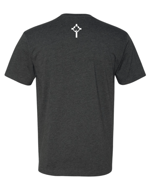 Custom Apparel - Screen Printing - St. Patrick Volleyball - Adult Unisex T-Shirt (Forest Green/ Charcoal) - St Patrick Volleyball - 16496