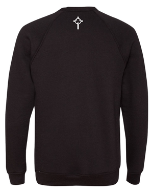 Custom Printed Apparel | St. Patrick Volleyball - Unisex Fleece Crewneck Sweatshirt *Black / White* - St. Pat's Volleyball 25 - 17999