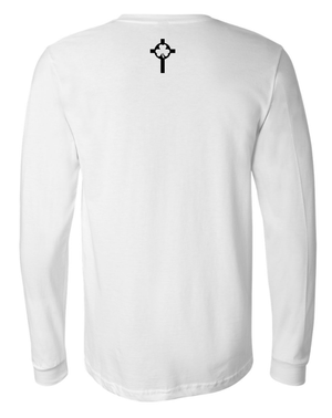 Custom Printed Apparel | St. Patrick Volleyball - Unisex Long Sleeve Tee *Black / White* - St. Pat's Volleyball 25 - 17999